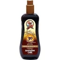 Australian Gold SPF 30 Apsauginis purškiamas pienelis nuo saulės su bronzantu